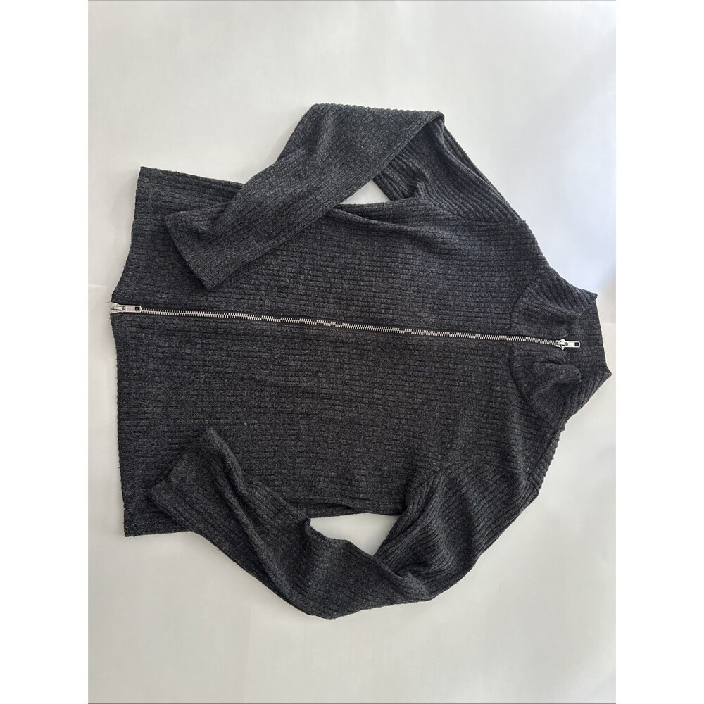 Art Class Girls Two-Piece Cozy Ribbed Knit Top & Bottom Set Charcoal Gray 10/12